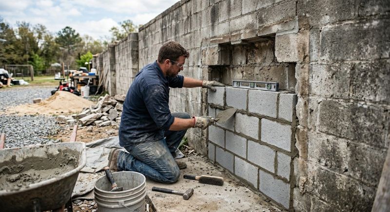 Block Wall Repair in Grayling, MI