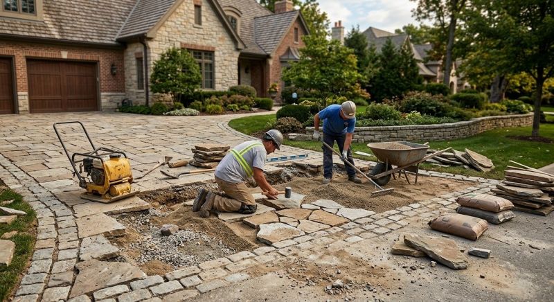 Brick Driveway Repair in Gaylord, MI