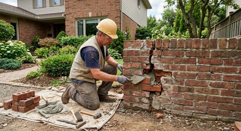 Brick Fence Repair in Gaylord, MI