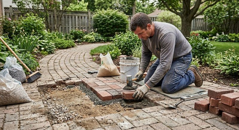 Brick Pathway Repair in Gaylord, MI