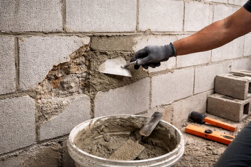 Cinder Block Wall Repair in Lewiston, MI