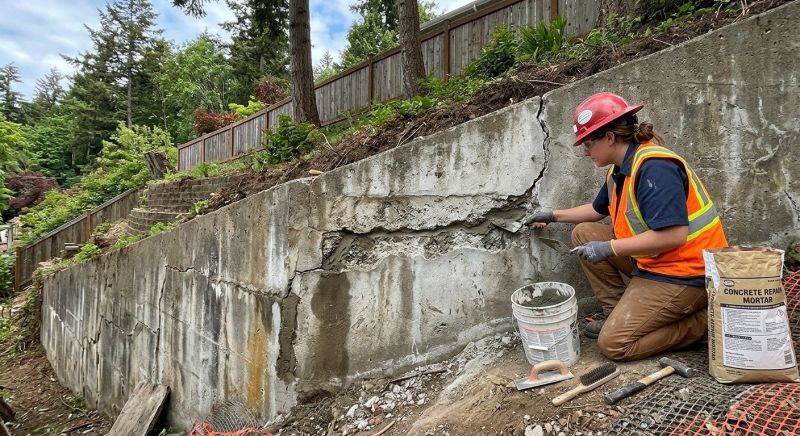 Retaining Wall Repair in Alba, MI
