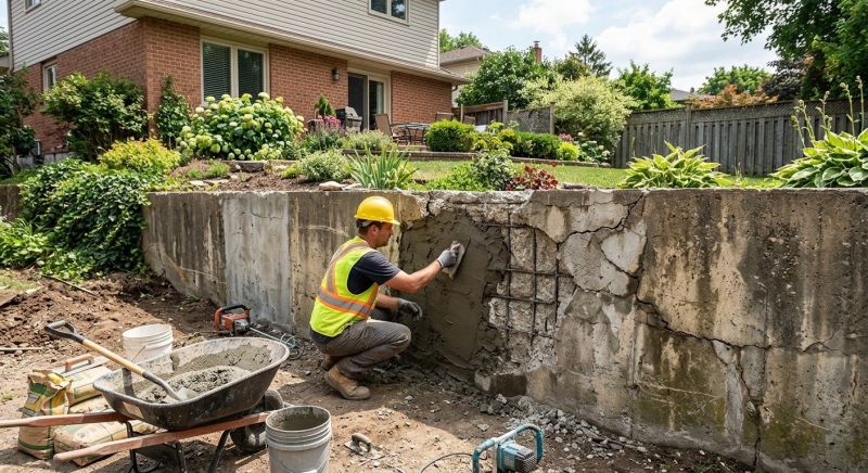 Retaining Wall Repair in Johannesburg, MI