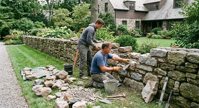 Retaining Wall Repair in Johannesburg, MI
