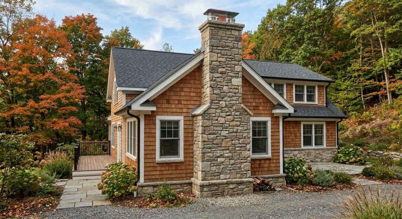 Stone Chimney Installation in Lewiston, MI