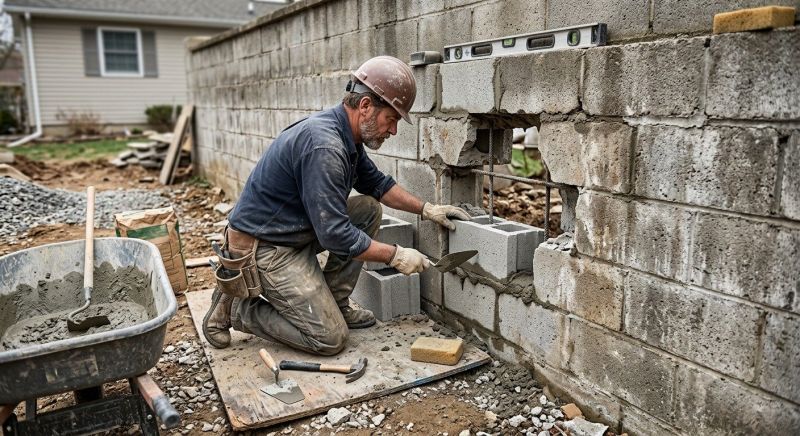 Block Wall Repair in Lewiston, MI